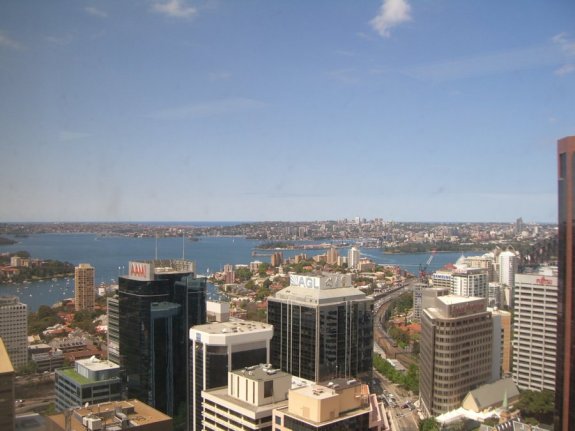 sydney harbour from the red hat sydney office in north sydney